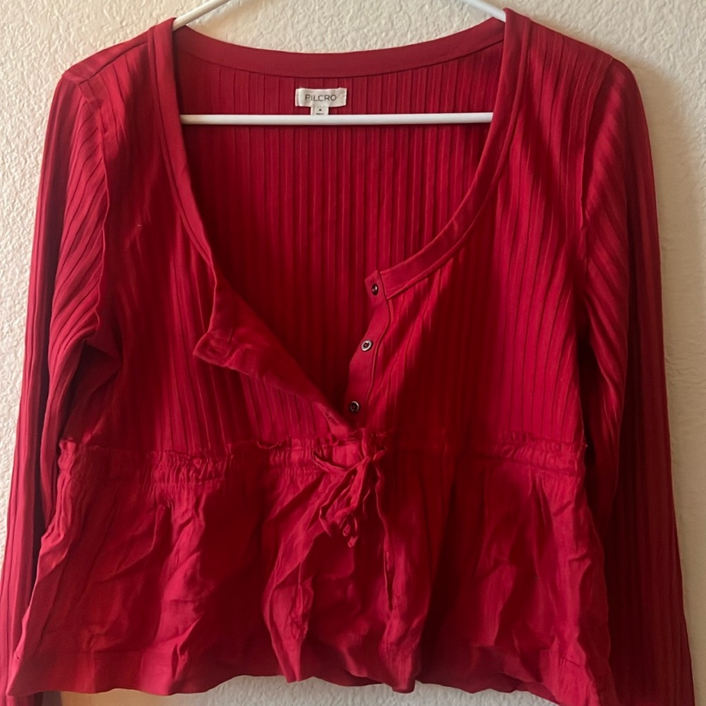 Pilcro Anthropologie scoopneck tee